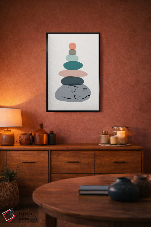 تابلو مینیمال منظره گربه شماره ۵۸ اثر لیم هنگ سوی - D5B