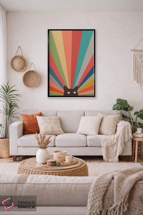 تابلو دکوراتیو منظره گربه شماره ۴۸ اثر لیم هنگ سوی - D5B