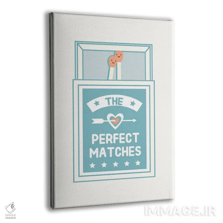 تابلو دکوراتیو جفت های ایده آل اثر لیم هنگ سوی - نمای پرسپکتیو محصول