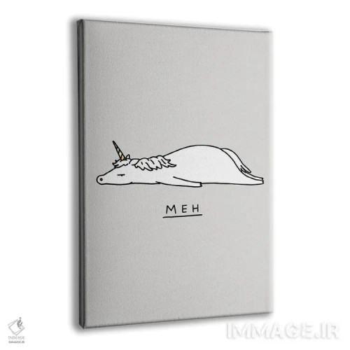 تابلو دکوراتیو جانوران احساساتی: تک شاخ اثر لیم هنگ سوی - نمای پرسپکتیو محصول