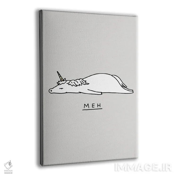 تابلو دکوراتیو جانوران احساساتی: تک شاخ اثر لیم هنگ سوی - نمای پرسپکتیو محصول