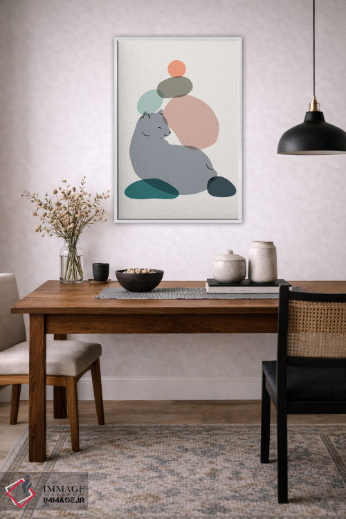 تابلو مینیمال منظره گربه شماره ۶۰ اثر لیم هنگ سوی - D4W