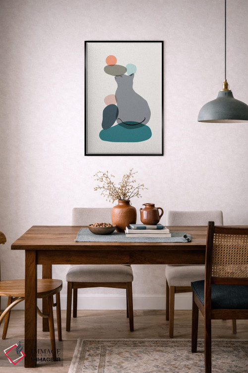 تابلو مینیمال منظره گربه شماره ۵۹ اثر لیم هنگ سوی - D6B