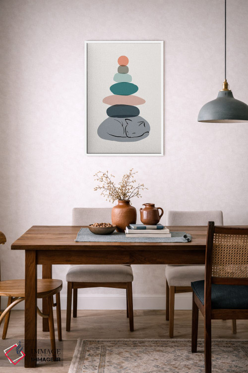 تابلو مینیمال منظره گربه شماره ۵۸ اثر لیم هنگ سوی - D6W