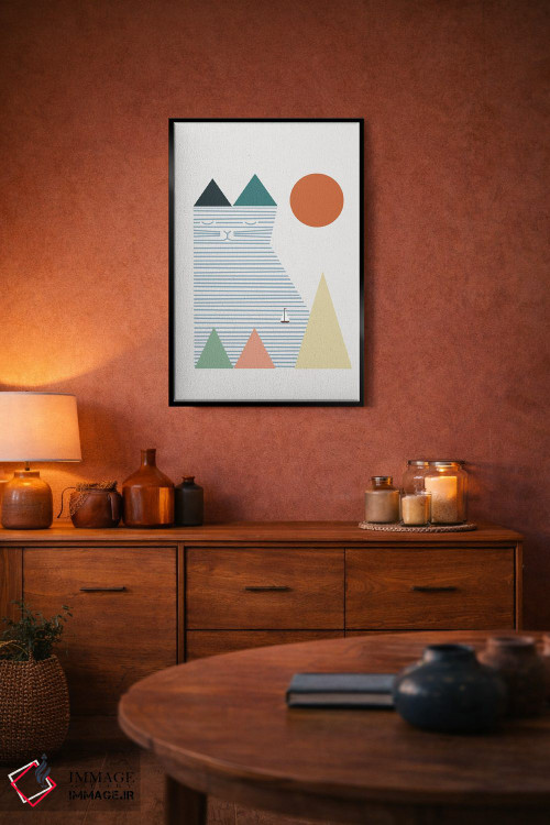 تابلو مینیمال منظره گربه شماره ۵۳ اثر لیم هنگ سوی - D6B