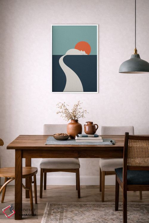 تابلو مینیمال منظره گربه شماره ۳ اثر لیم هنگ سوی - D6W