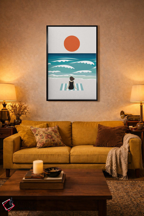 تابلو دکوراتیو منظره گربه شماره ۶۲ اثر لیم هنگ سوی - D4B