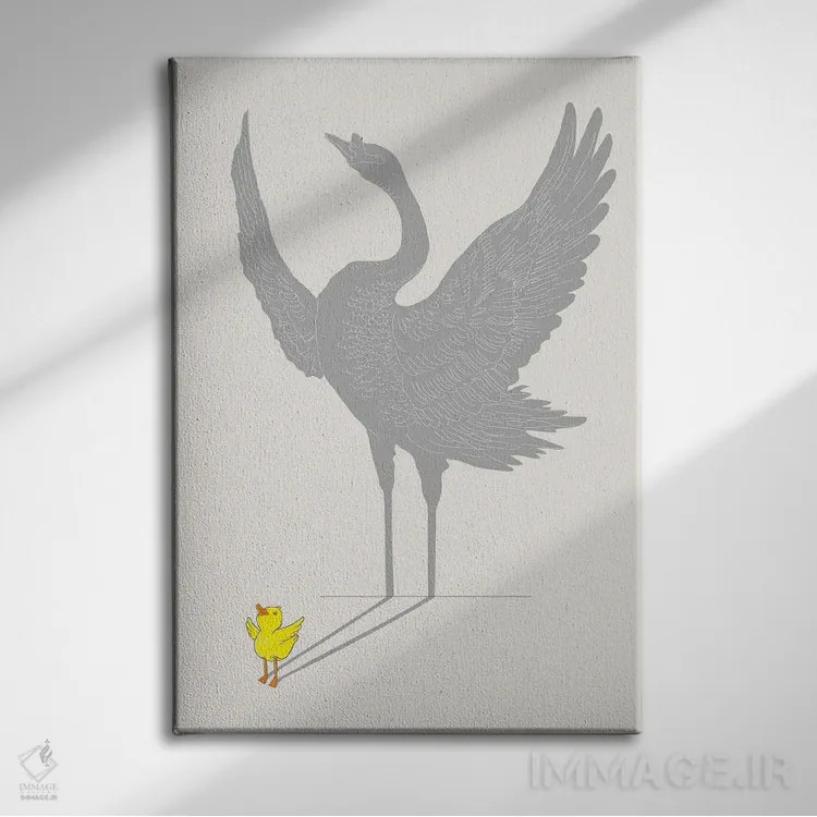 تابلو دکوراتیو روزی اثر لیم هنگ سوی - نمای روبهرو روی دیوار