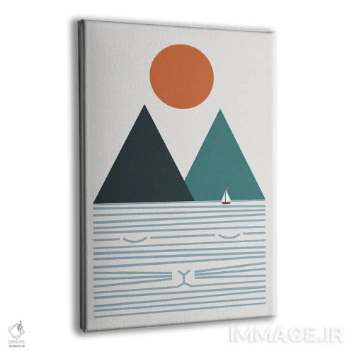 تابلو مینیمال منظره گربه شماره ۹ اثر لیم هنگ سوی - نمای پرسپکتیو محصول