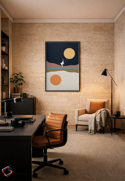 تابلو مدرن منظره گربه شماره ۵۶ اثر لیم هنگ سوی - D6B