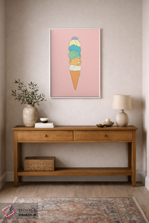 تابلو دکوراتیو در حال ذوب شدن اثر لیم هنگ سوی - D2W