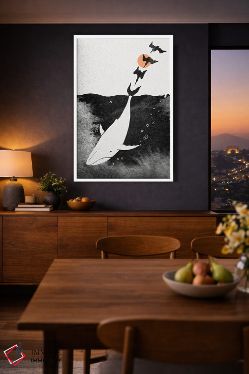 تابلو دکوراتیو غرق شدن در خوشبختی اثر لیم هنگ سوی - D4W