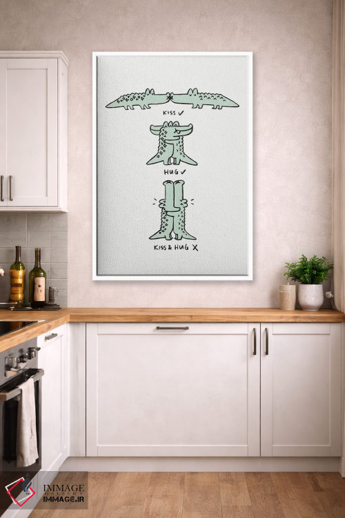 تابلو دکوراتیو بوس و آغوش اثر لیم هنگ سوی - D3W