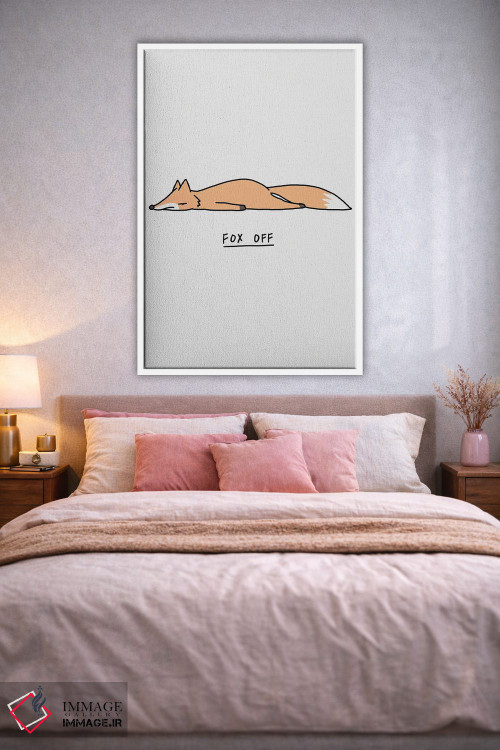 تابلو مدرن جانوران احساساتی: روباه اثر لیم هنگ سوی - D1W