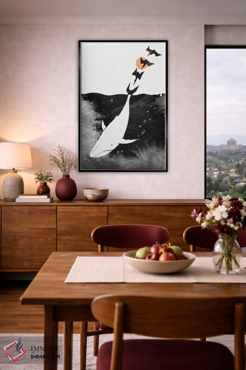 تابلو دکوراتیو غرق شدن در خوشبختی اثر لیم هنگ سوی - D5B