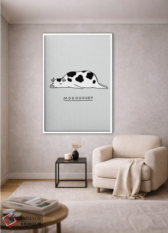 تابلو مدرن جانوران احساساتی: گاو اثر لیم هنگ سوی - D1W