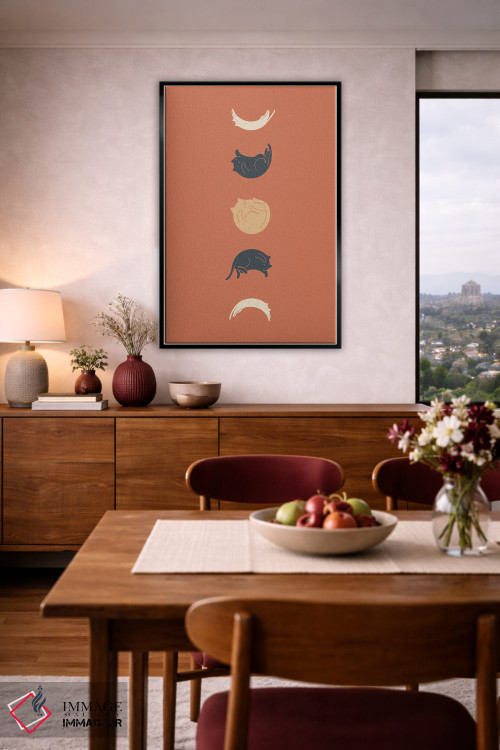 تابلو دکوراتیو منظره گربه شماره ۶۱ اثر لیم هنگ سوی - D3B