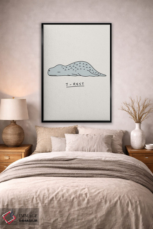 تابلو دکوراتیو جانوران احساساتی: تی رکس اثر لیم هنگ سوی - D1B