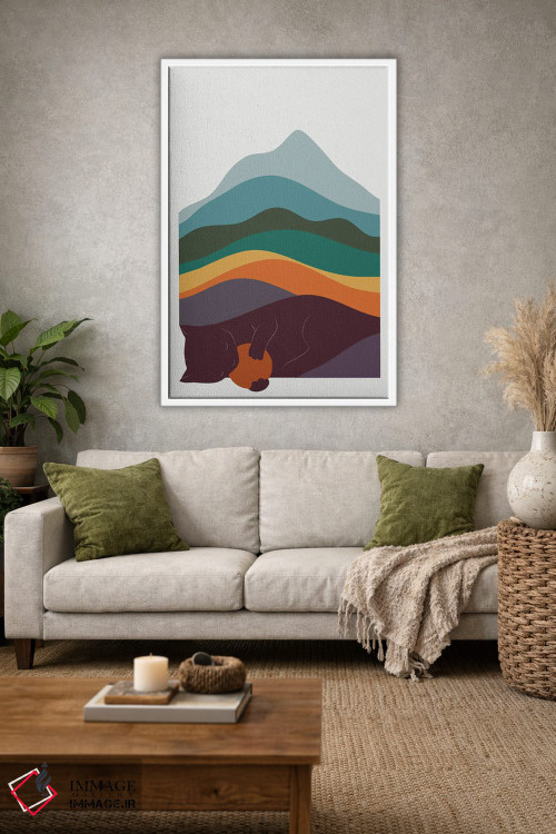 تابلو مینیمال منظره گربه شماره ۸ اثر لیم هنگ سوی - D1W