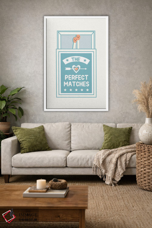 تابلو دکوراتیو جفت های ایده آل اثر لیم هنگ سوی - D1W