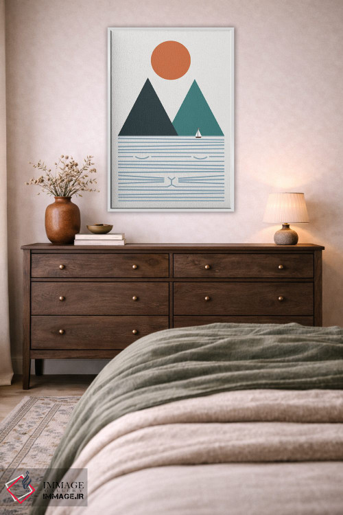 تابلو مینیمال منظره گربه شماره ۹ اثر لیم هنگ سوی - D2W