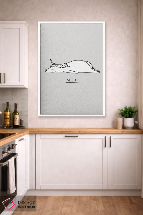 تابلو دکوراتیو جانوران احساساتی: تک شاخ اثر لیم هنگ سوی - D5W