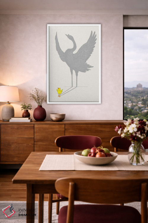 تابلو دکوراتیو روزی اثر لیم هنگ سوی - D3W