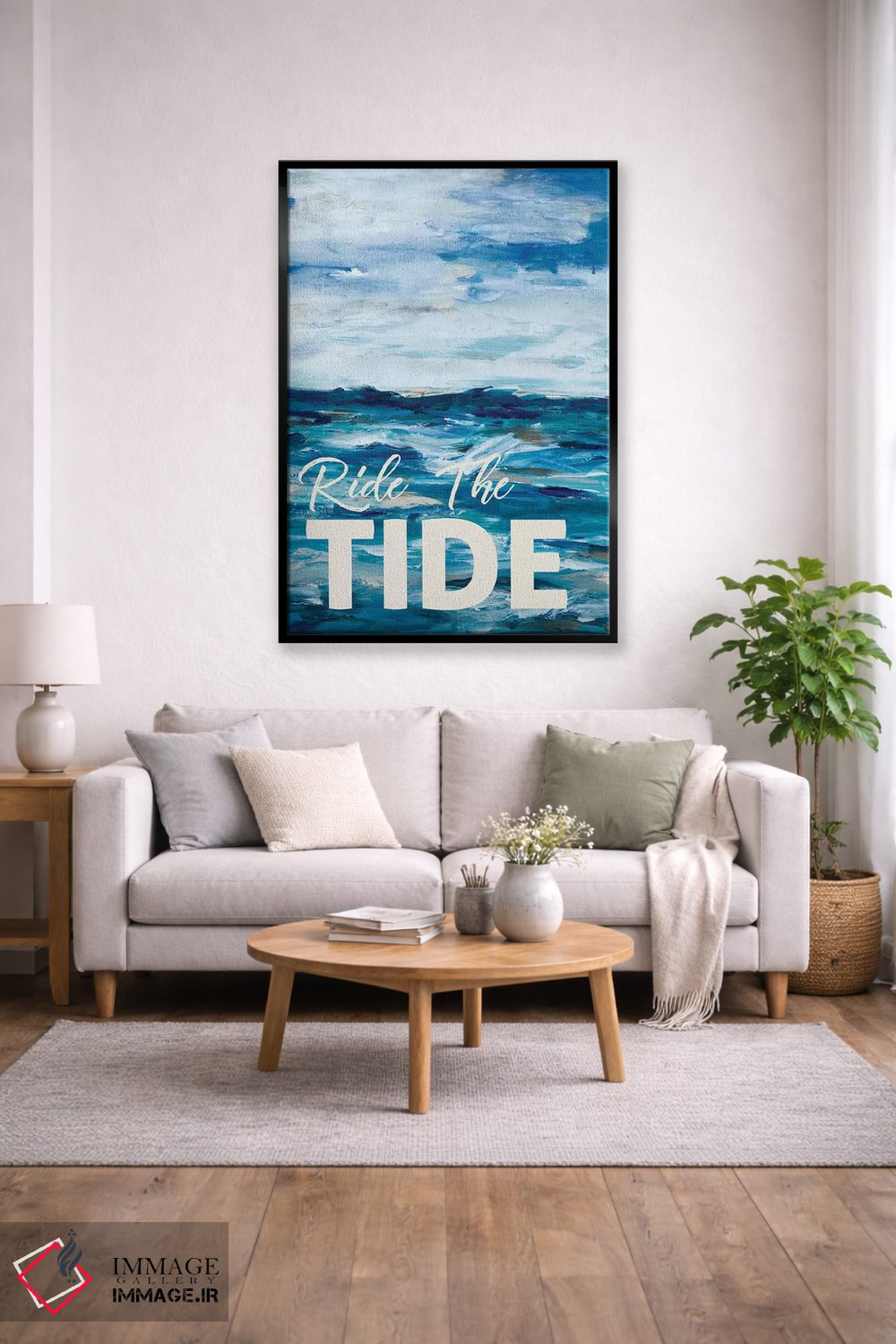 تابلو دکوراتیو سوار موج شدن اثر ال. هیویت - D2B