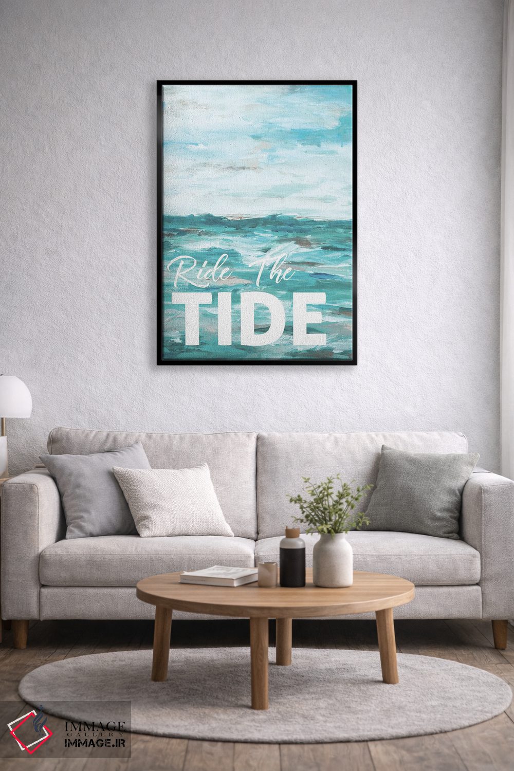 تابلو انتزاعی سوار موج شدن اثر ال. هیویت - D5B