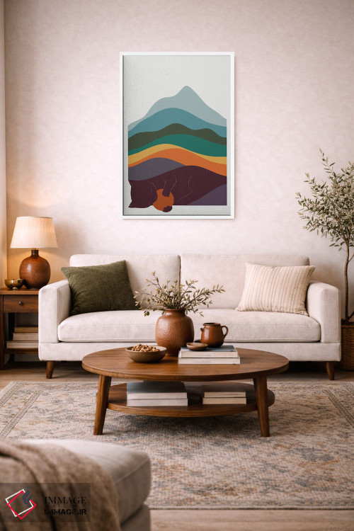 تابلو مینیمال منظره گربه شماره ۸ اثر لیم هنگ سوی - D3W