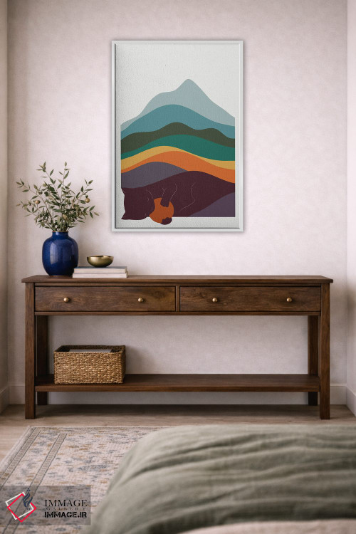 تابلو مینیمال منظره گربه شماره ۸ اثر لیم هنگ سوی - D4W