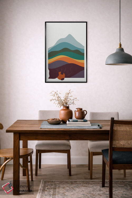 تابلو مینیمال منظره گربه شماره ۸ اثر لیم هنگ سوی - D5B