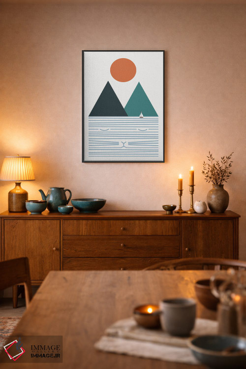 تابلو مینیمال منظره گربه شماره ۹ اثر لیم هنگ سوی - D6B