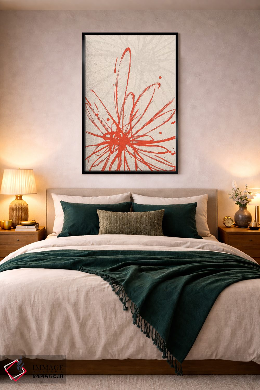 تابلو مینیمال انفجار نارنگی شماره ۱ اثر ال. هیویت - D3B