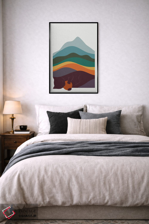 تابلو مینیمال منظره گربه شماره ۸ اثر لیم هنگ سوی - D6B