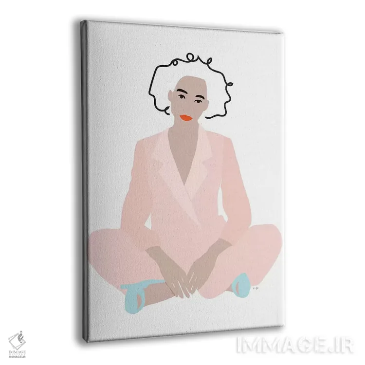 تابلو مینیمال یاس اثر لیندا گوبتا - نمای پرسپکتیو محصول