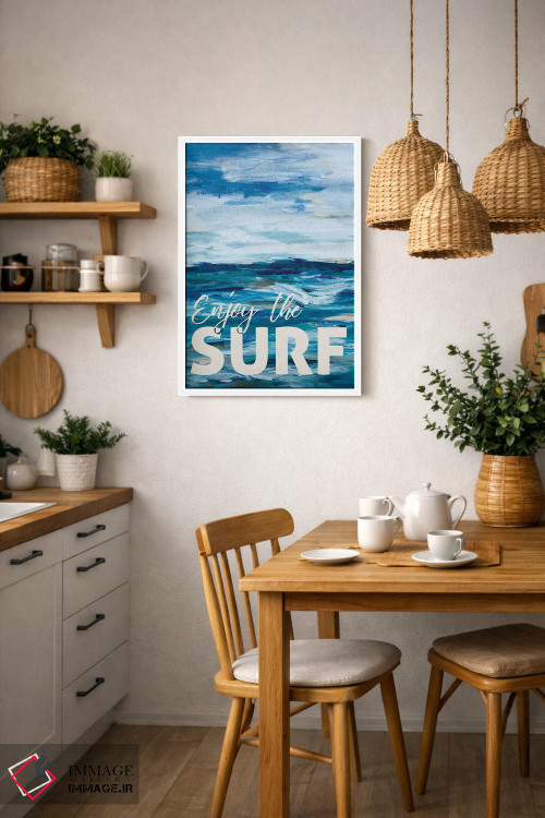 تابلو دکوراتیو از موج سواری لذت ببر اثر ال. هیویت - D2W