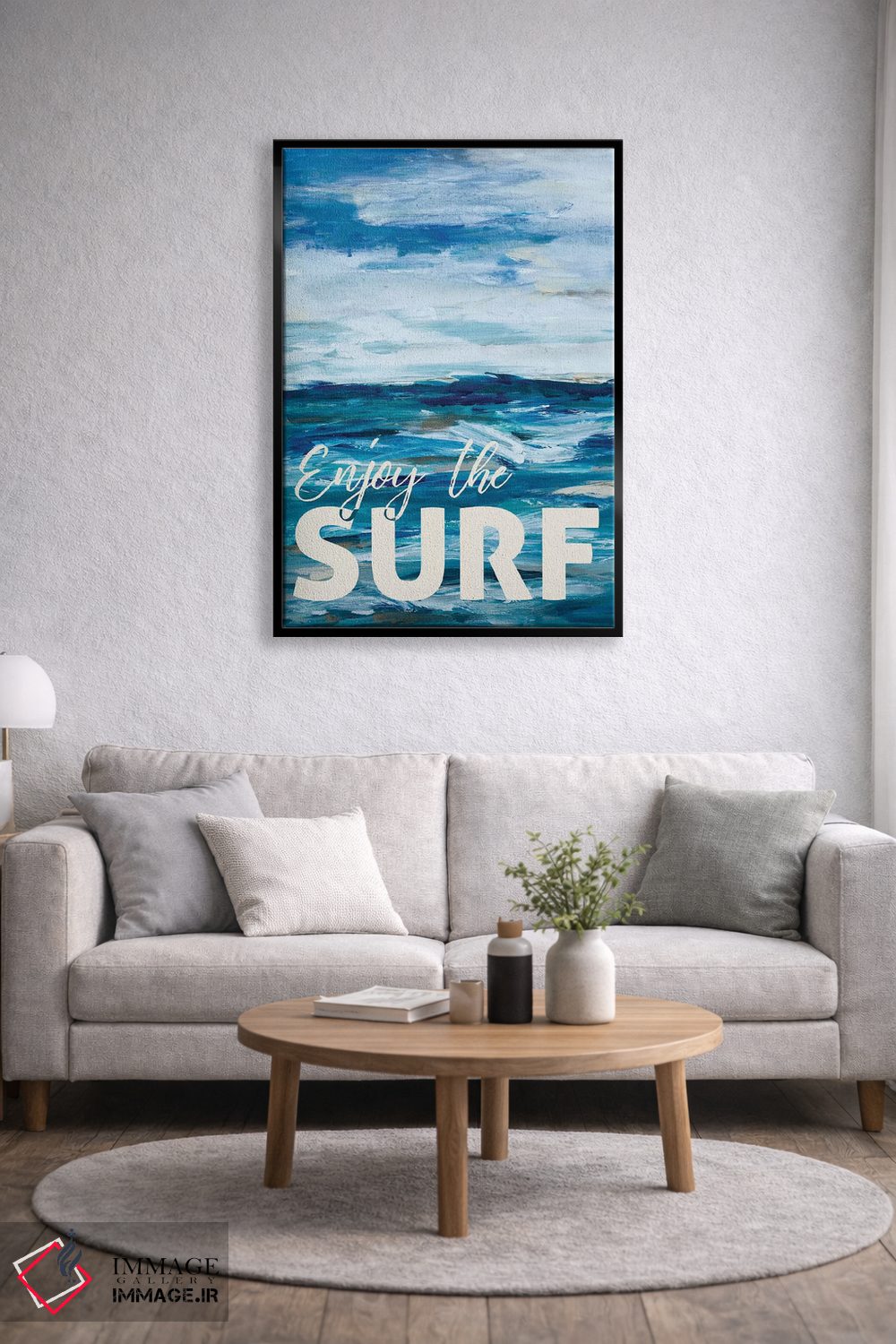 تابلو دکوراتیو از موج سواری لذت ببر اثر ال. هیویت - D4B