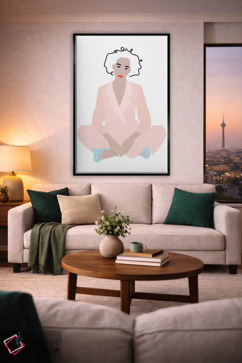 تابلو مینیمال یاس اثر لیندا گوبتا - D2B