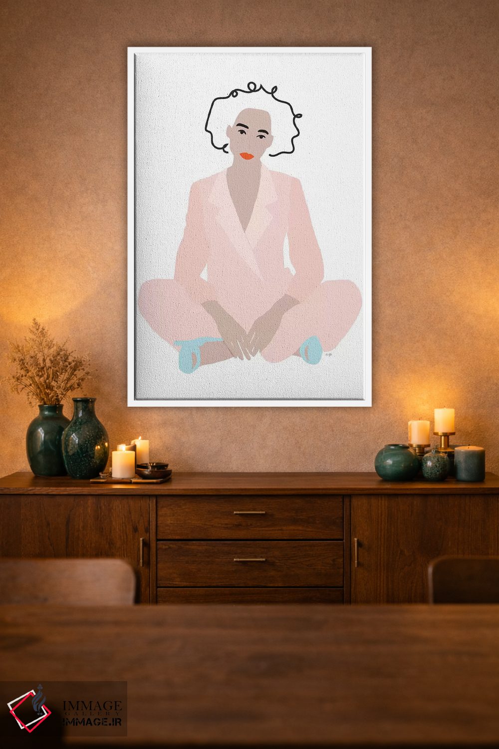 تابلو مینیمال یاس اثر لیندا گوبتا - D1W