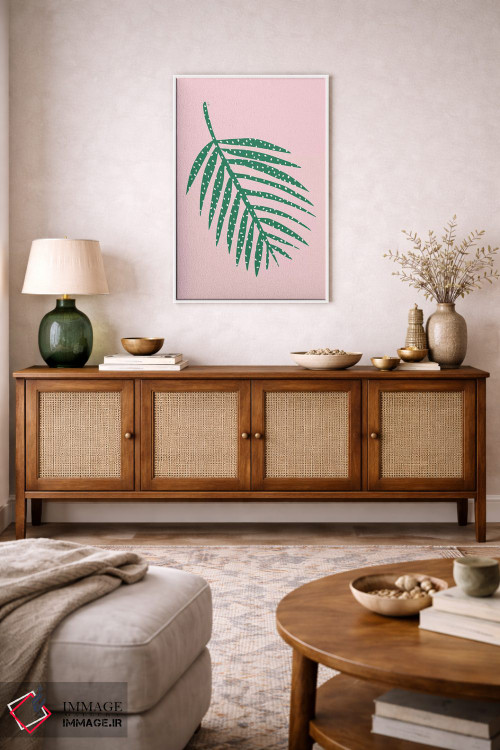 تابلو مینیمال برگ نخل اثر لیندا گوبتا - D2W