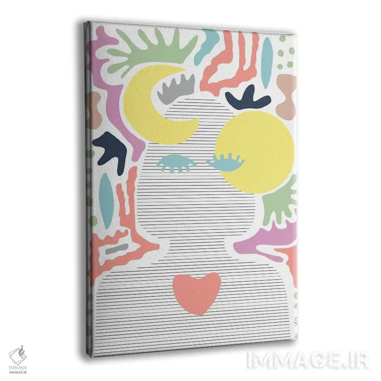 تابلو مینیمال خورشید و ماه اثر لیندا گوبتا - نمای پرسپکتیو محصول