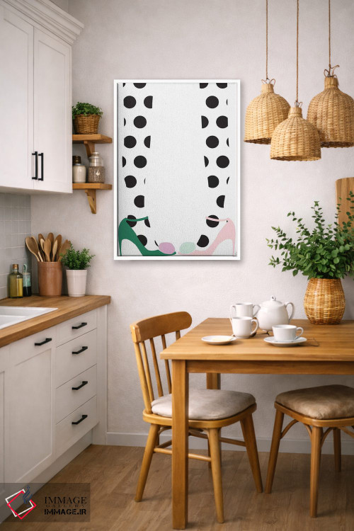 تابلو مینیمال کفش های پاپیونی اثر لیندا گوبتا - D6W