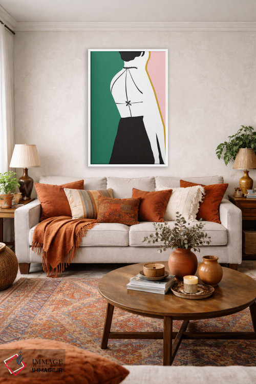 تابلو مینیمال لباس بدون پشت اثر لیندا گوبتا - D1W