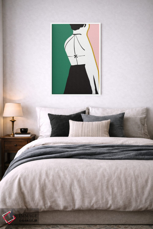 تابلو مینیمال لباس بدون پشت اثر لیندا گوبتا - D4W