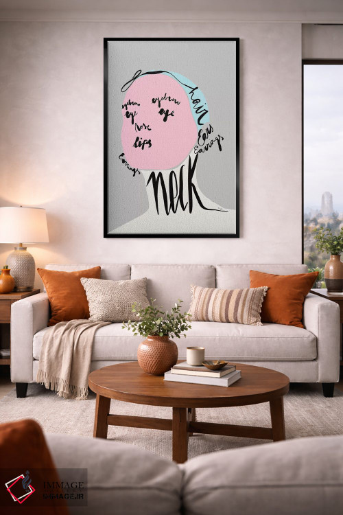 تابلو مینیمال هجی کردن چهره او اثر لیندا گوبتا - D2B