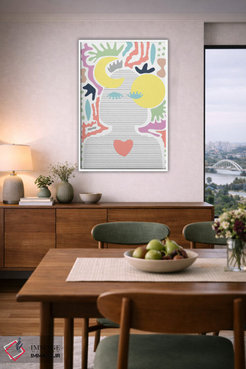 تابلو مینیمال خورشید و ماه اثر لیندا گوبتا - D6W