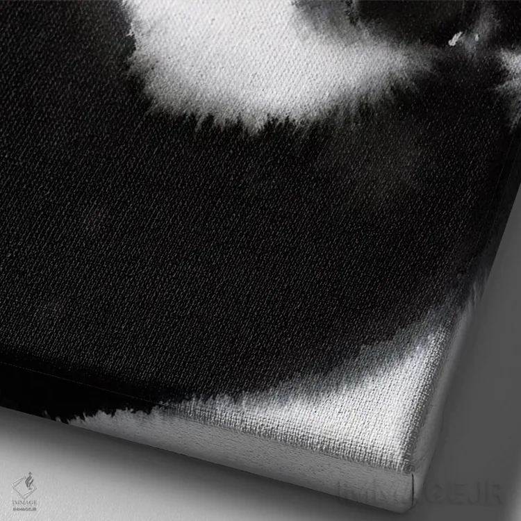 تابلو دکوراتیو ظرافت مخملی اثر سو بنگ لیم - نمای نزدیک بافت بوم