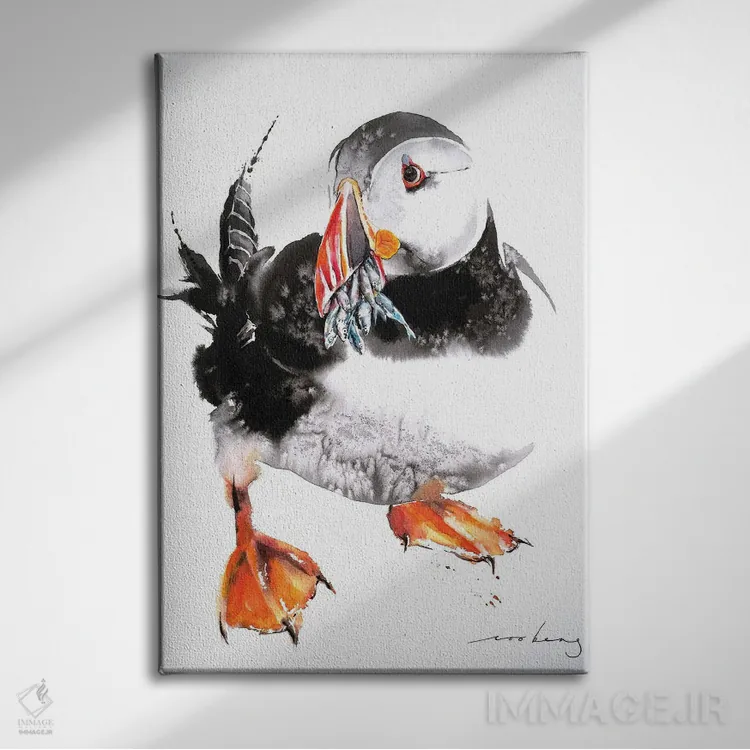 تابلو دکوراتیو فراوانی ماهی اثر سو بنگ لیم - نمای روبهرو روی دیوار