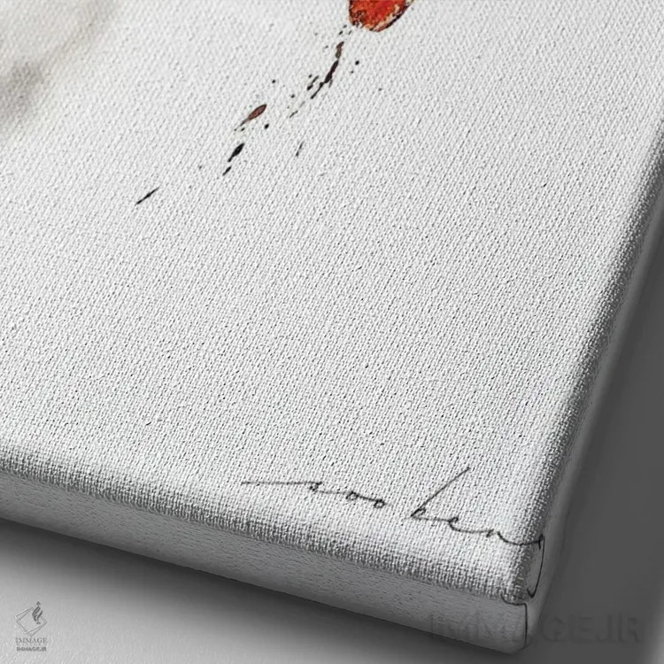 تابلو دکوراتیو قدم اول بهتر اثر سو بنگ لیم - نمای نزدیک بافت بوم